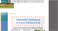Desktop Screenshot of crownhillburialpark.com